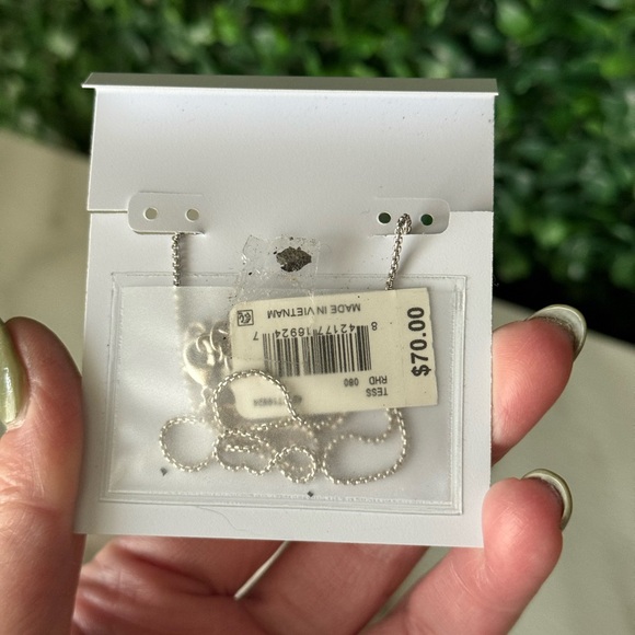 Kendra Scott Silver Necklace NWT & Dustbag - Picture 3 of 3